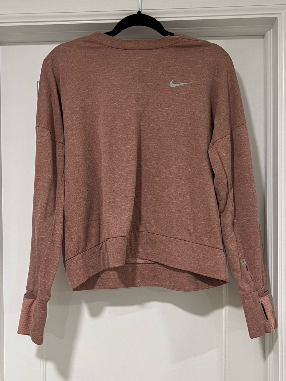Nike Women's Heathered Dusty Rose Pullover Sweatshirt